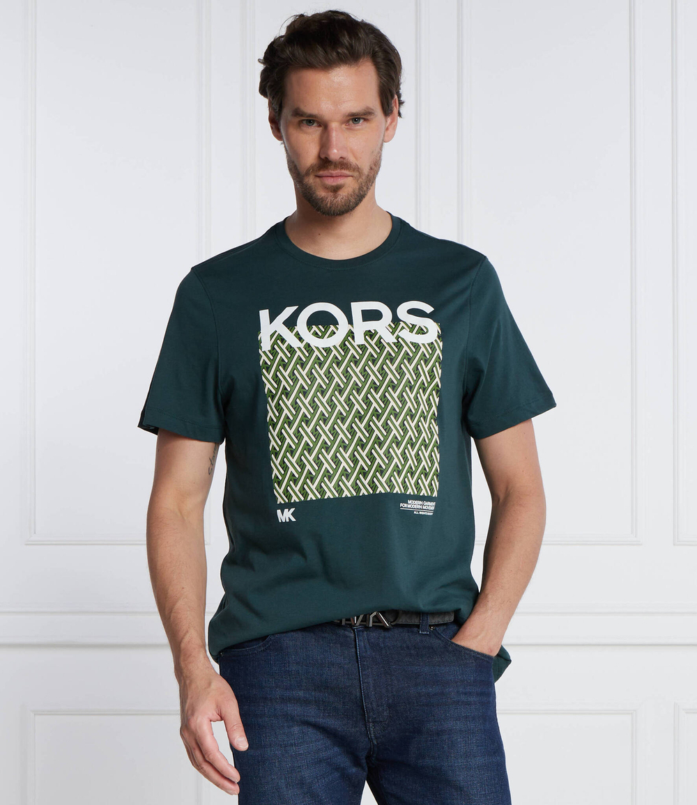 Футболка LATTICE KORS TEE Michael Kors - зеленый(CF351MMFV4)