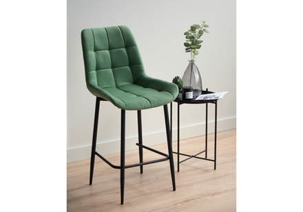 Барный стул Woodville Челси 360 фисташковый (zd 651), черный np, ножки черные