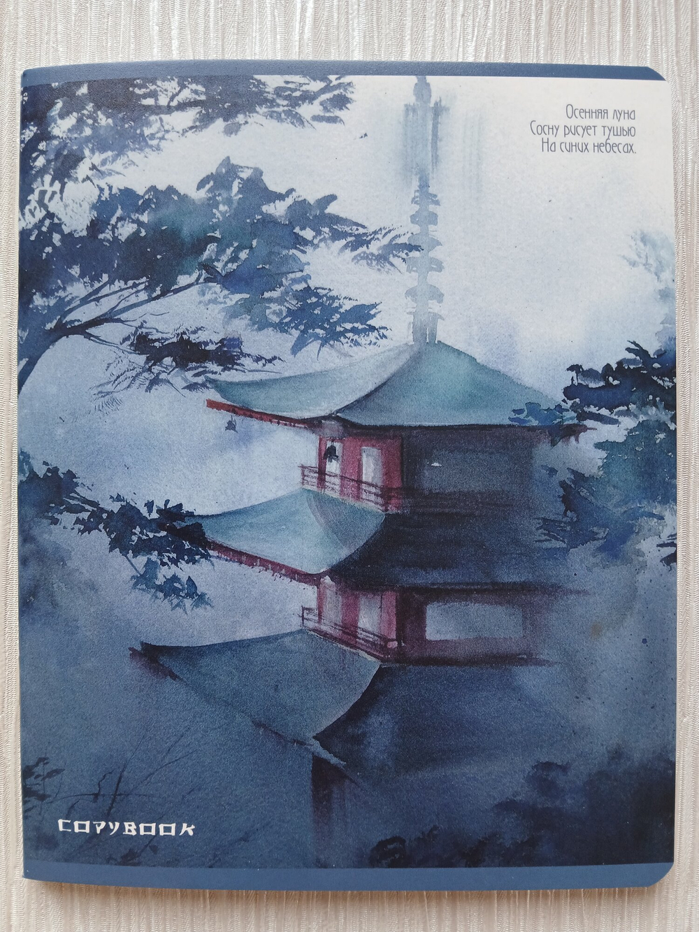 Тетрадь 48 листа А5+.  "Искусство Японии", общая, клетка. Формат А5+ (163*203 мм). Арт.120044. С полями. Комплект 5 шт.