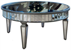 Стол серебряный Garda Decor KFC247 вид спереди