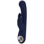 Тёмно-синий вибратор-кролик 22см с LED-дисплеем Pretty Love Lamar Rabbit Vibrator & G-Spot Dark Blue BW-500004-LED-2