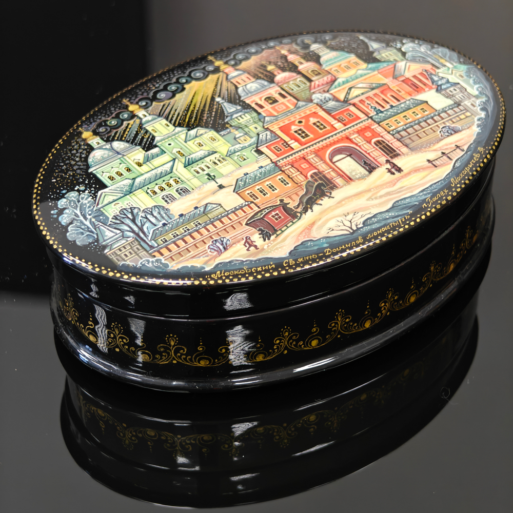 Шкатулка "Данилов монастырь" (Ручная роспись)