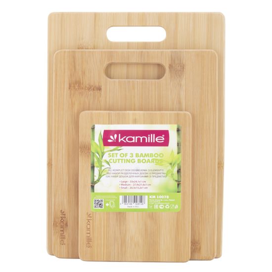 Набор разделочных досок из бамбука Kamille KM-10078 (3 шт)