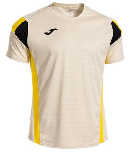 Мужская теннисная футболка Joma Montreal Short Sleeve - beige/yellow