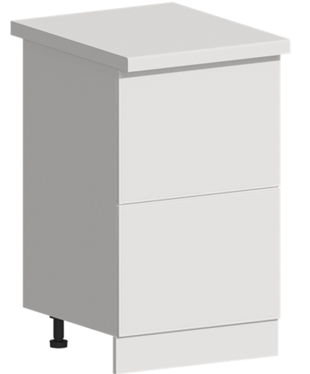 Кухня Модуль ШН2Я 500 Белый / Белый Софт