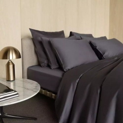 Простыня на резинке 160x200x35 Mollen графитно-серая