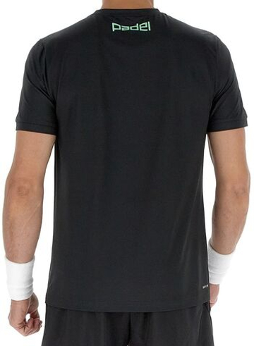 Мужская теннисная футболка Lotto Superrapida II D1 - all black