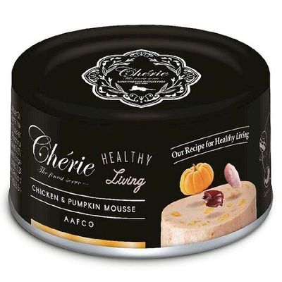Влажный корм для кошек Pettric Cherie Healthy Living Мусс из курицы с тыквой, банка 80 г