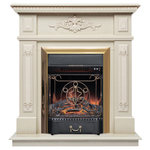 Каминокомплект Real Flame Lilian WT с очагом Majestic Lux Brass