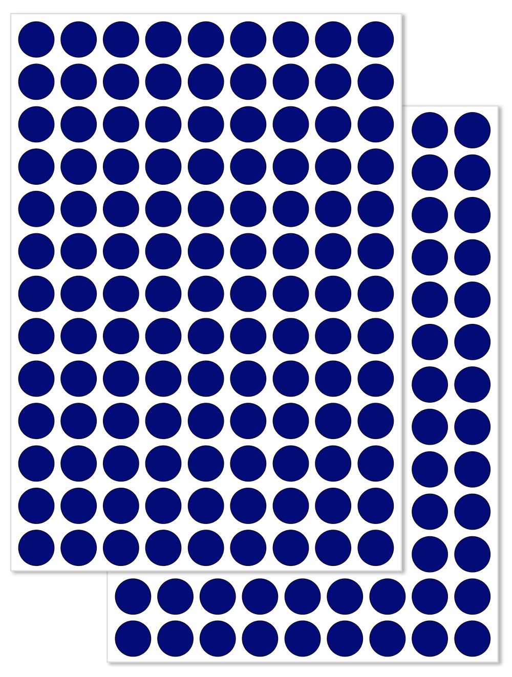 Темно-синие виниловые наклейки для упаковки и маркировки Policomprint M20, 12 мм. 234 шт.