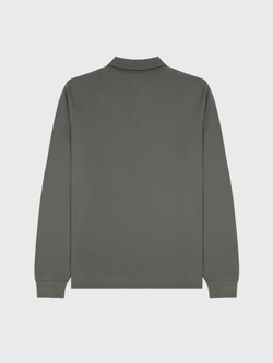 Поло с длинным рукавом C.P. Company Stretch Piquet Line Slim Dark Green