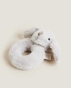 Погремушка детская Zara Home, плюш, серый, 7605/052