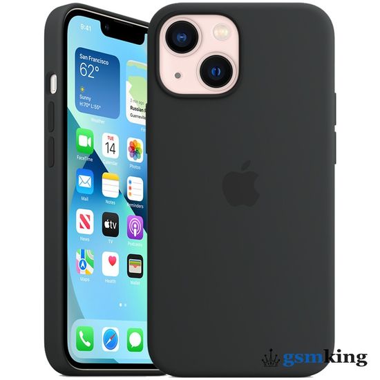 Apple Silicone Case with MagSafe iPhone 13 Mini Midnight «Тёмная ночь» MM223ZE/A