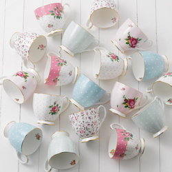 Royal Albert - New Country Roses Белая чашка с блюдцем 180мл / артикул   NCRWTW26135  / GTIN 652383739413