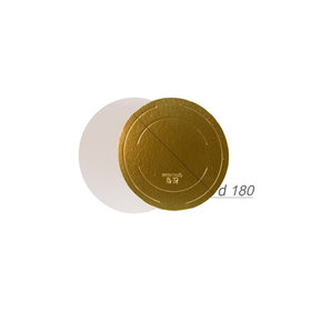 Подложка усиленная двусторонняя золото/жемчуг 3,2 мм. Диаметр 18