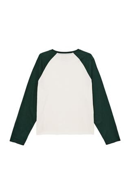 ZARA X BENITO ANTONIO ФУТБОЛКА В СТИЛЕ КОЛОР-БЛОК, ЗЕЛЕНЫЙ