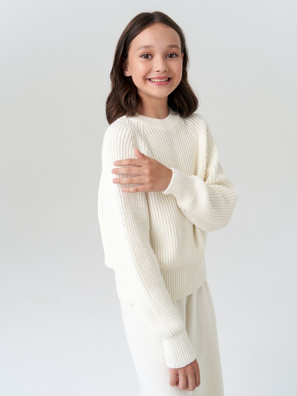 Джемпер для девочки AT1001 молочный
