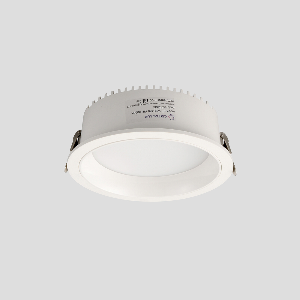 Светильник встраиваемый Crystal Lux CLT 529C135 WH 3000K