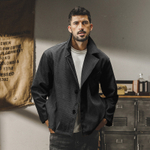 Повседневный пиджак из вельвета Jereno в американском стиле ретро