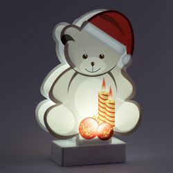 Светодиодная новогодняя фигура ЭРА EGNDS-07 Мишка 1 LED