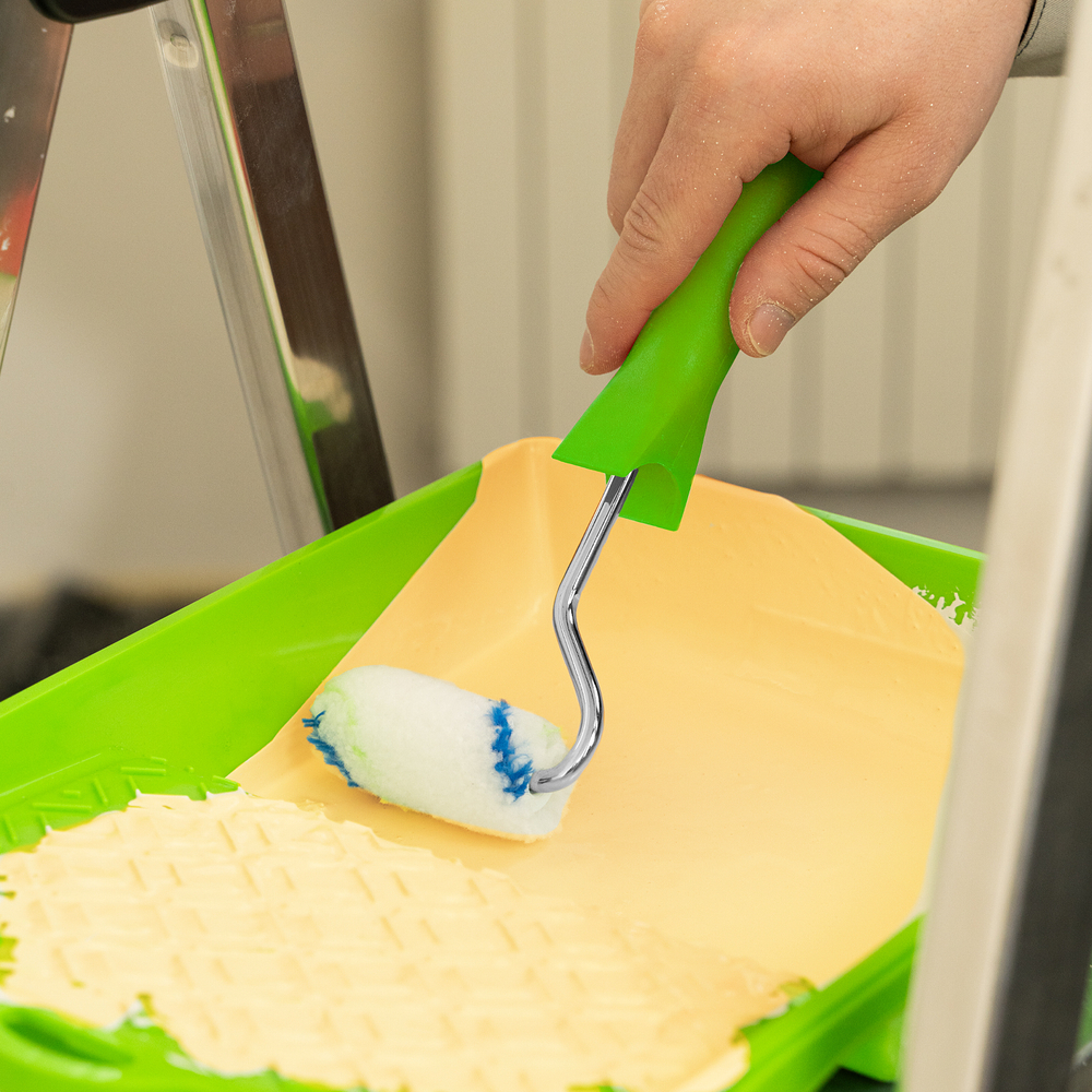 Мини-валик сменный "Водные краски", 60 мм, ворс 12 мм, D 16 мм, D ручки 6 мм, полиэстер Сибртех