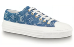 LOUIS VUITTON Lv Stellar Low Top Denim Blue Women"s