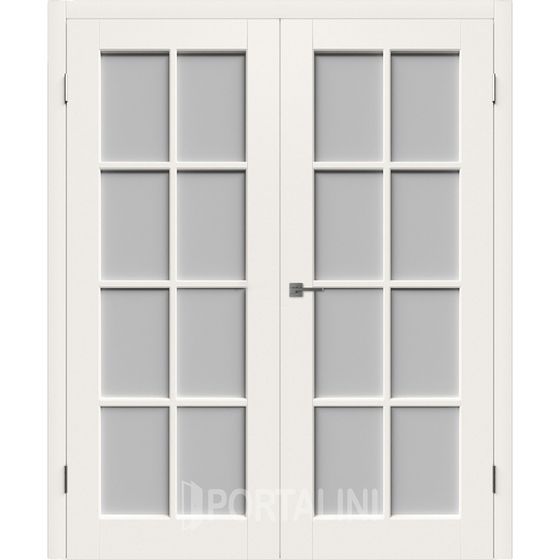 Купить Распашная двустворчатая эмаль VFD Porta Ivory слоновая кость остеклённая
