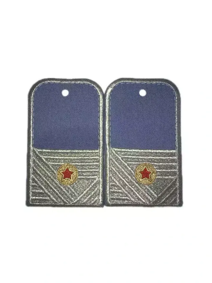 Погоны Метрополитена голубые (генеральская вышивка) (1 звезда)