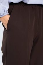 Брюки на резинке Эльда (коричневые) Б14332-9М LT Collection