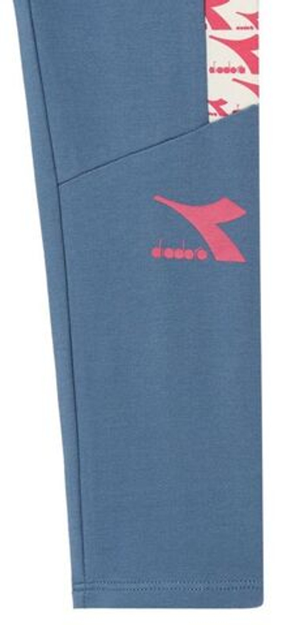 Штаны для девочки теннисные Diadora Jg. Leggings Twinkle - china blue
