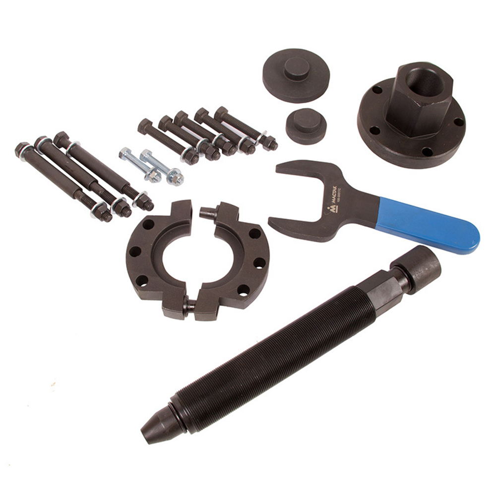 МАСТАК (100-30017C) Набор оправок для монтажа и демонтажа ступичных подшипников FORD, кейс, 17 предметов