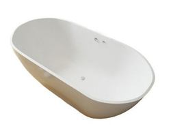 Ванна из литьевого мрамора Эстет Майами 180.5х78.5 белая, ФР-00006013