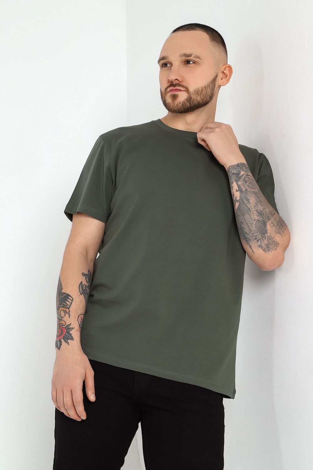 Фуфайка (футболка) мужская Клаб-1У Виотекс ХАКИ