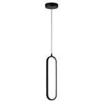 749007 Подвес SATURNO LED 9W 720LM ЧЕРНЫЙ 3000K