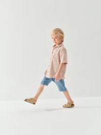 Шорты муслиновые "Голубая дымка" со спущенным шагом