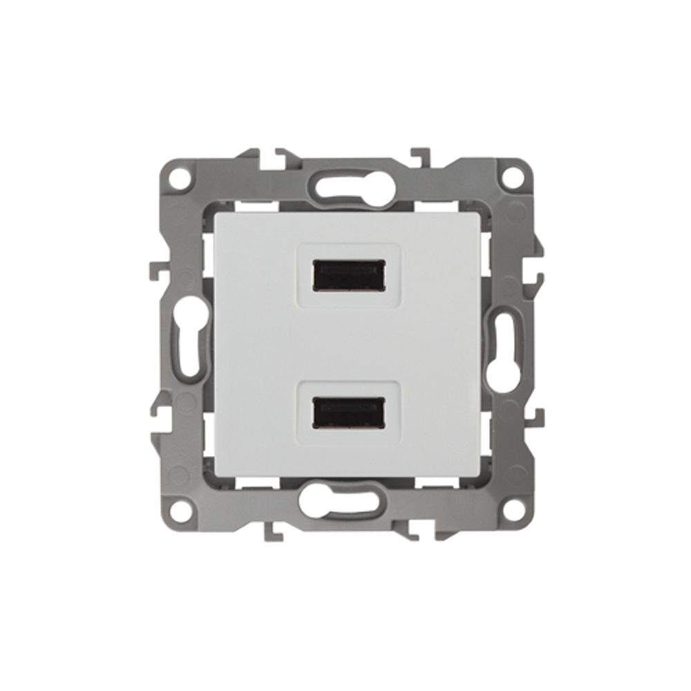 12-4110-01 ЭРА Устройство зарядное USB, 230В/5В-2100мА, IP20, Эра12, белый | Эра 12 Белый