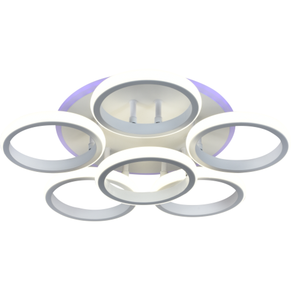 Светильник потолочный светодиодный Rivoli Kresenz 6057-106 с пультом 108 Вт + 8 Вт 4000К - 6000К LED модерн