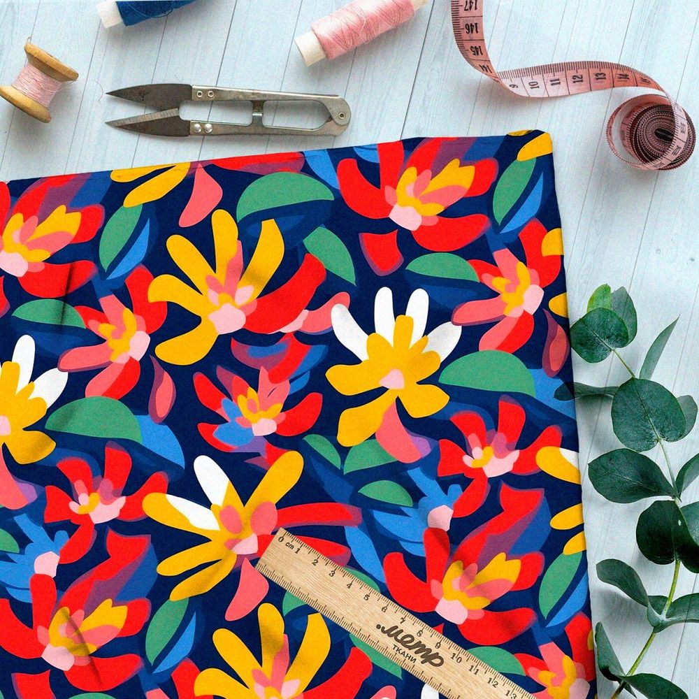 Ткань Ниагара Софт красочный штрих