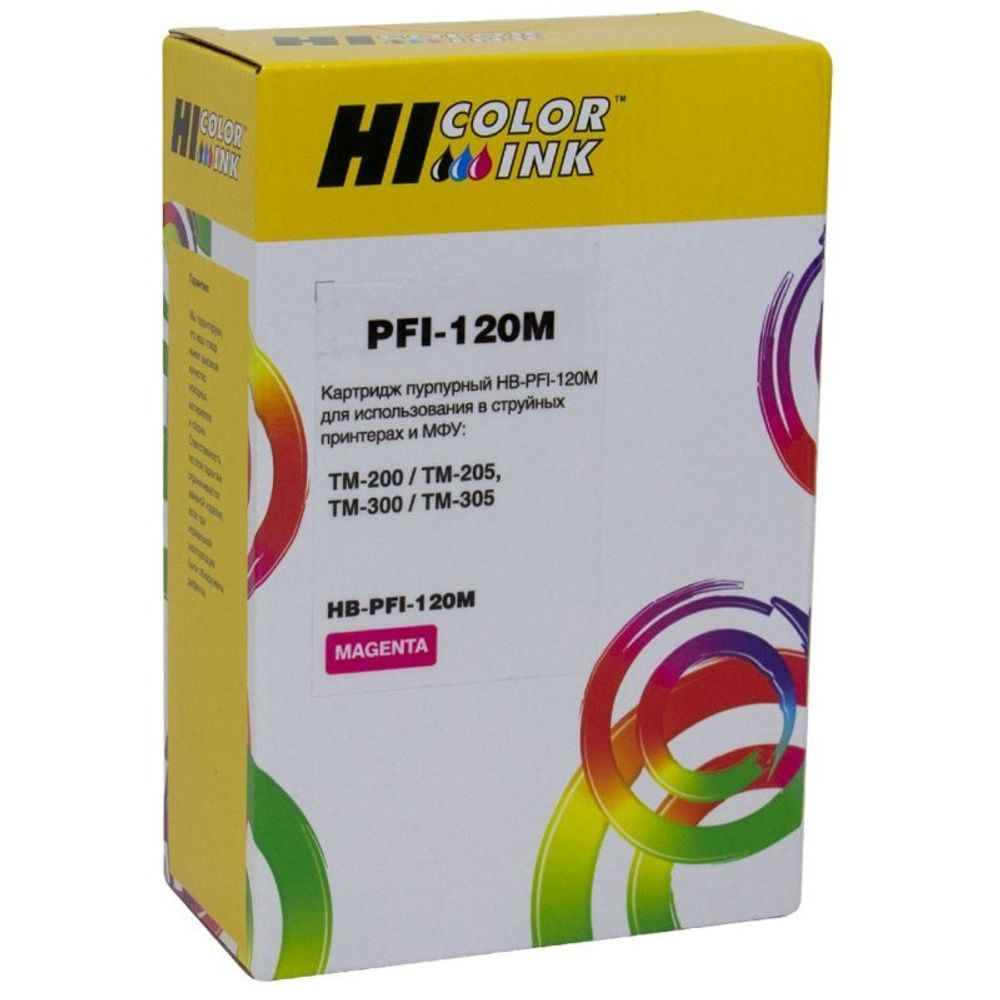 Картридж Hi-Black PFI-120M для Canon TM-200/205/300/305, magenta