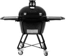 Керамический угольный гриль Primo Oval 300 (Family) All-In-One, 38х56 см, с ножками и столиками