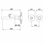 Смеситель для раковины Cisal VITA VI00551140 черный матовый