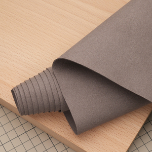 Микрофибра 0,7 мм а-ля велюр, цвет серый, лист 140*50 см