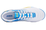 JOMA Homer round head lace-up TF (glue broken nails) shock absorption, non-slip and wear-resistant football shoes men's white and blue