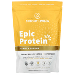 Sprout Living, Epic Protein®, органический растительный протеин и суперпродукты, ваниль и лукума, 456 г (1 фунт)