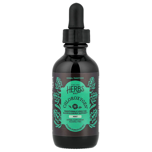 Herbs Etc., ChlorOxygen®, без спирта, с мятным вкусом, 59 мл (2 жидк. унции)