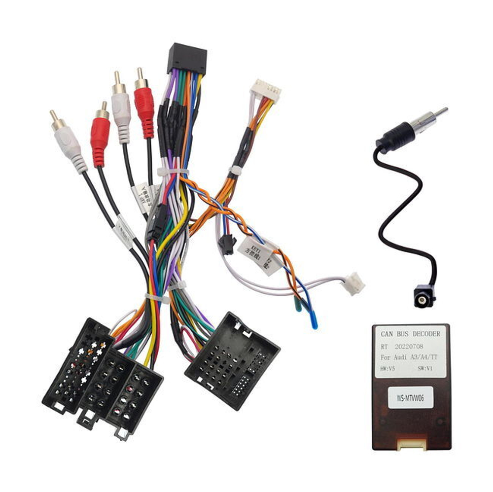 Комплект рамки с разъёмами 9" Audi A3 2003-2013 - Car-Smart 049