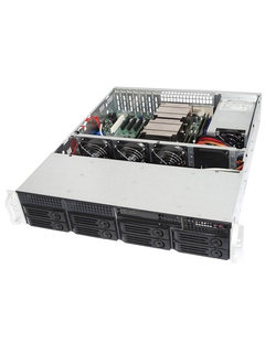 Корпус для компьютера Ablecom CS-R25-31P 2U rackmount, 8+1 trays, 550W CRPS PSU(1+1) / 21" depth chassis / Supports ATX, Micro-ATX and Mini-ITX motherboards