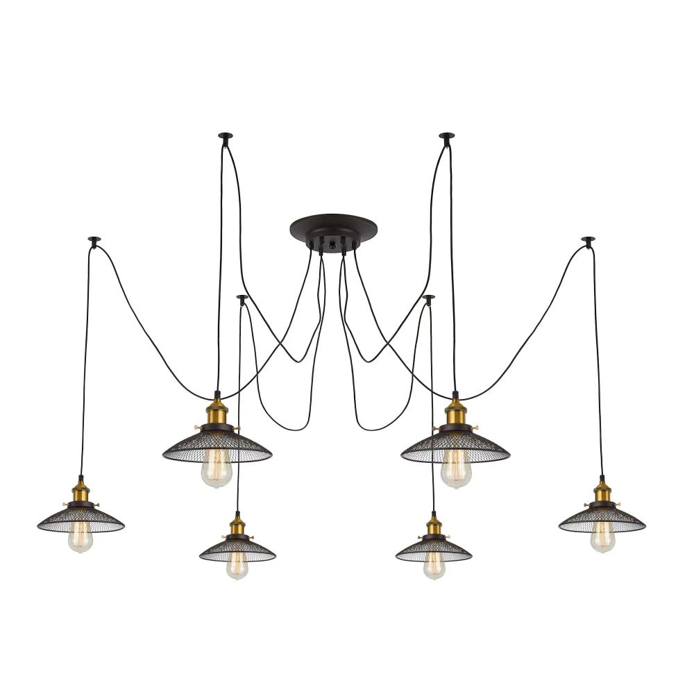 Citilux Эдисон CL451061 Люстра паук Венге Бронза