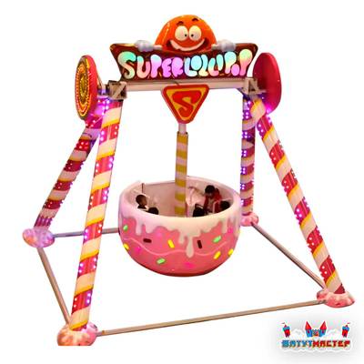 Аттракцион летающая тарелка «Сладкий Шторм», 5 мест, 6,5×6,5×4,4 м