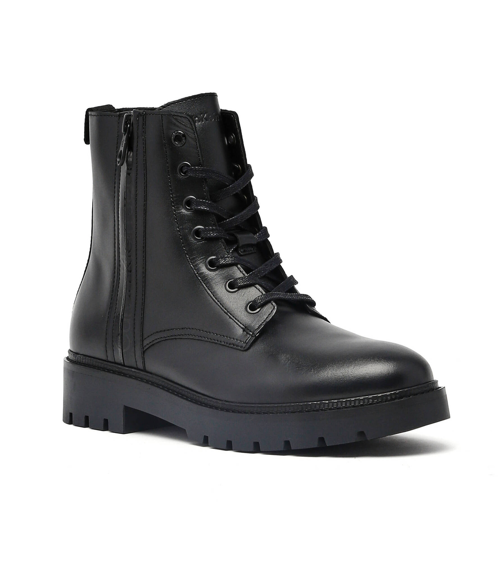 Кожаная обувь combat mid laceup CALVIN KLEIN JEANS - черный(YM0YM00262)